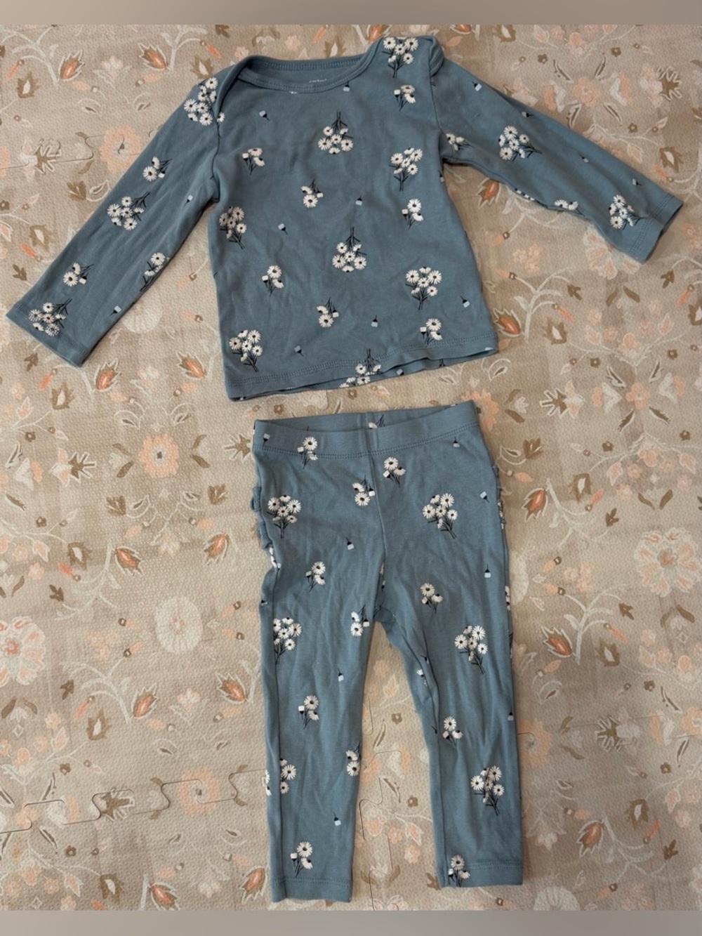 Carter's Blue Floral Long Sleeve Matching Set